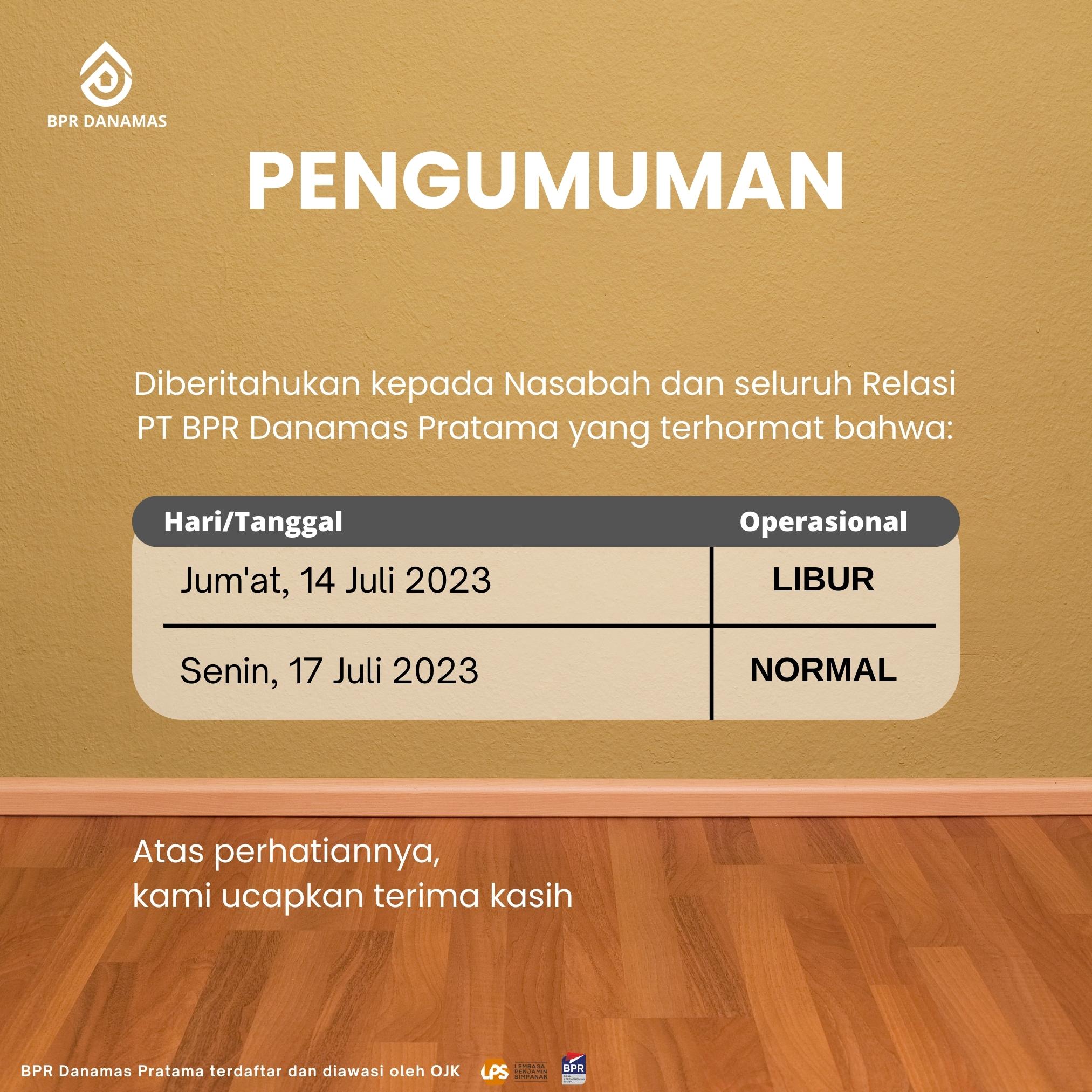 PENGUMUMAN